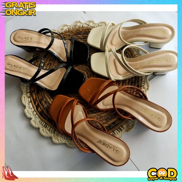 Sandal Wanita Helas Wanita Dewasa Heeks Empuk Hak Tinggi Untuk Kerja Atau Kondangan Sendal Wanita Hi