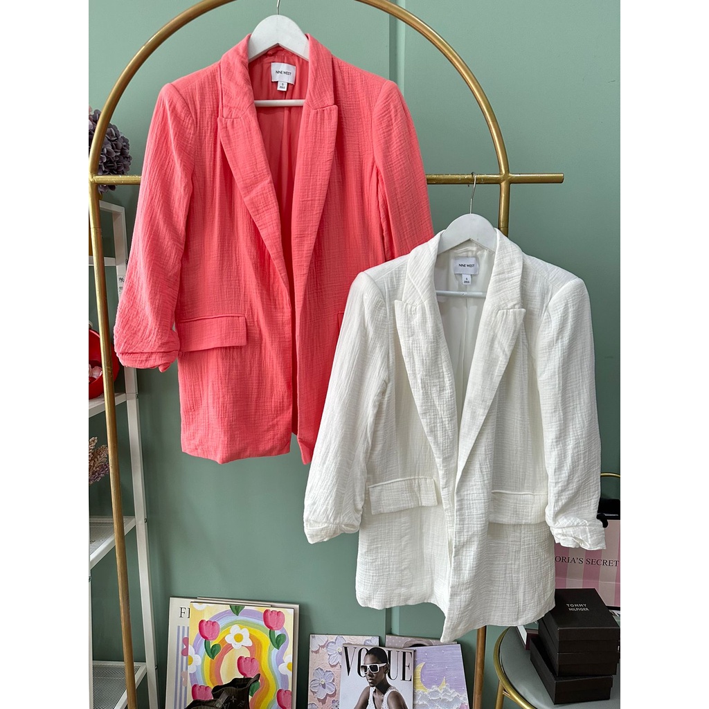 basic cotton  blazer