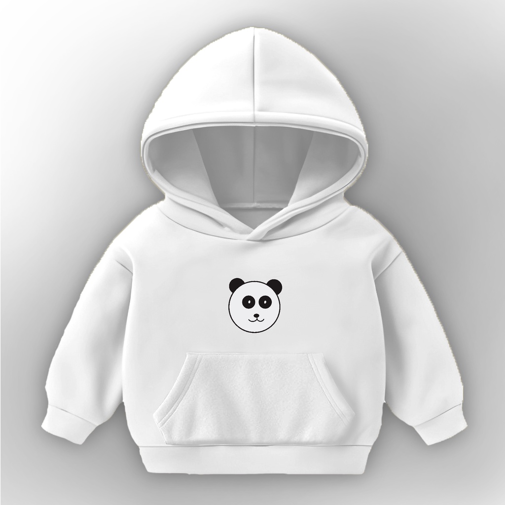 Hoodie Anak Gambar Kepala Panda Untuk Usia 1-6 Tahun