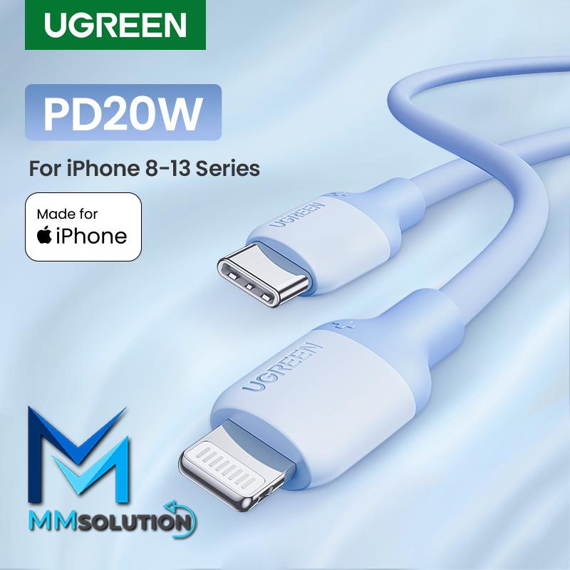 UGREEN MFI Kabel Fast Charging Type C to Lightning iPhone Silicone