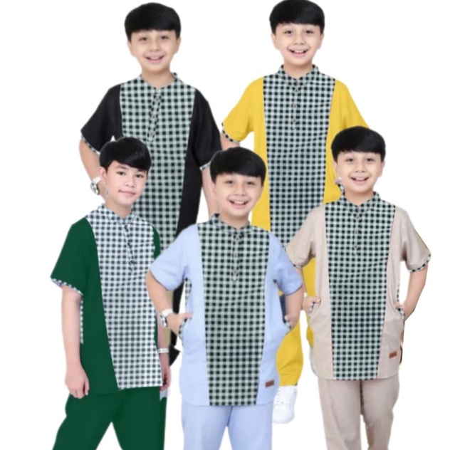 SETELAN BAJU KOKO ANAK TERBARU 1-8 TAHUN-37266