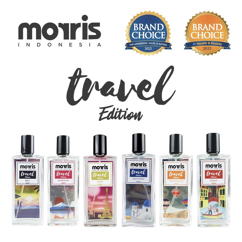 Morris Parfum Cowok Cewek Unisex Travel Edition 100 ml