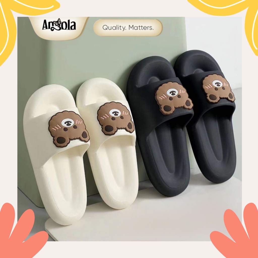 Sandal Slip-On CuteBear H08 Sandal Rumah/Kamar Mandi Slipper Strap Comfy Cowok Cewek