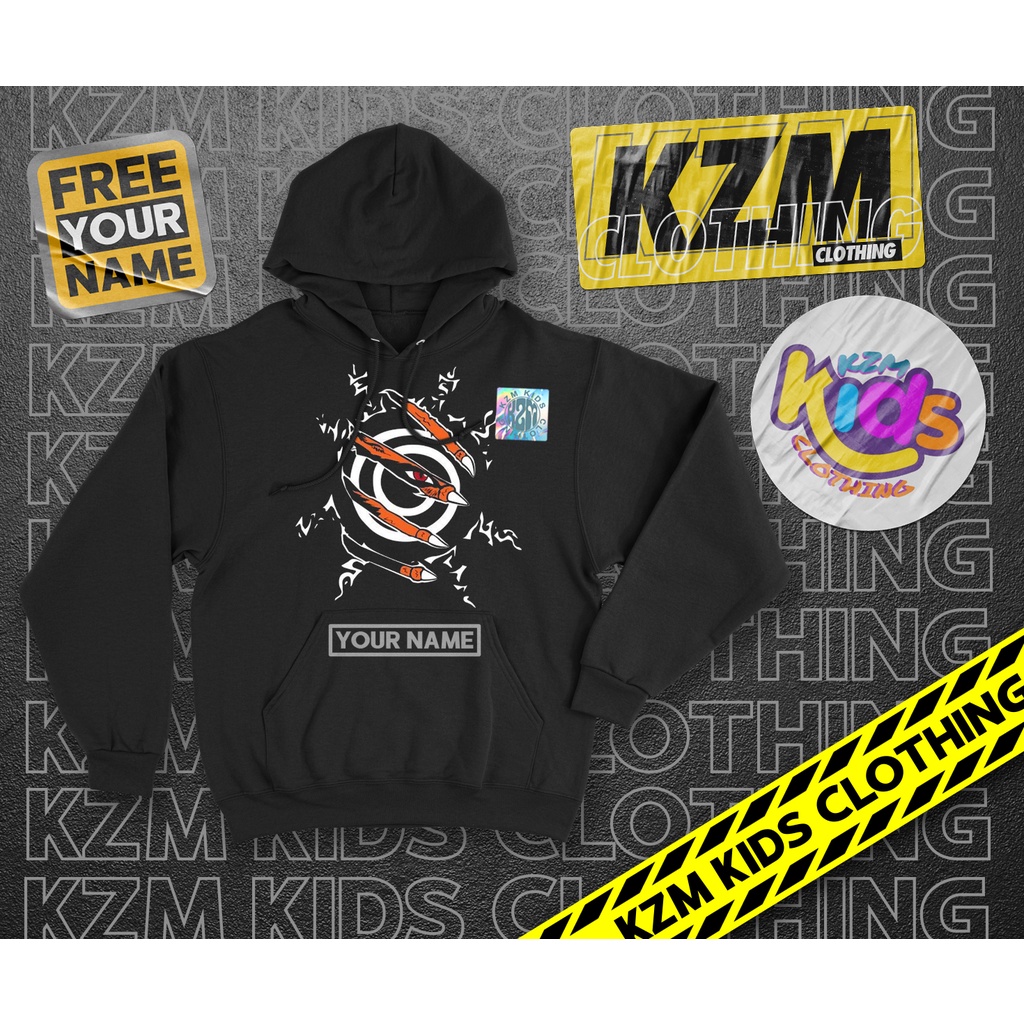 Jaket Sweater Hoodie Anak Anime Naruto Kurama Kyubi