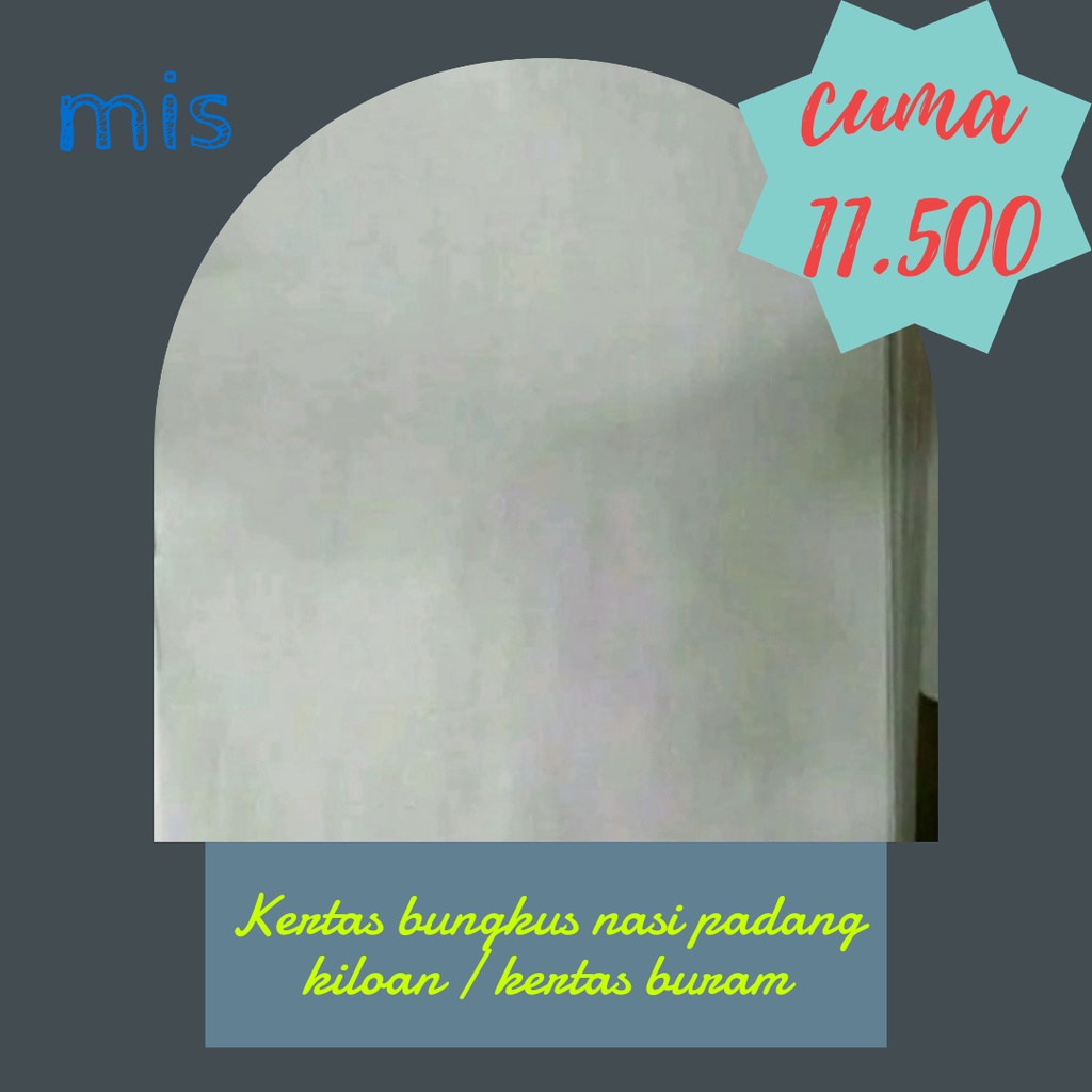 kertas putih 10kg halus koran mulus kw1 kertas nasi padang kertas buram kiloan