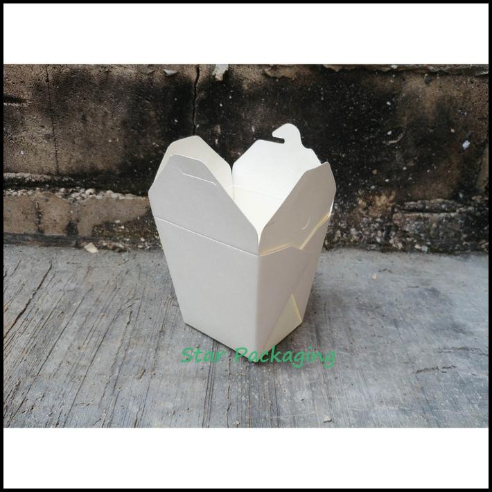 

Paper Food Pail 12 0Z White Kraft / Brown Kraft (Isi 50Pcs )