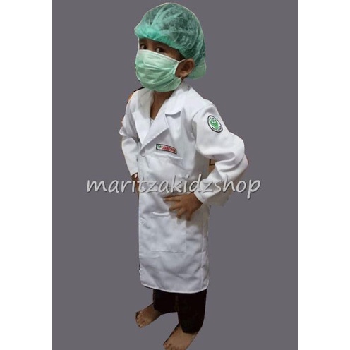 Baju / Seragam Kostum Profesi Anak Perawat Jas Lab Laboratorium
