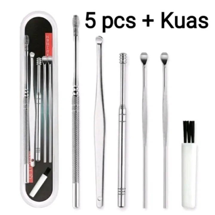 Pembersih Telinga Korek Kuping Set 5in1