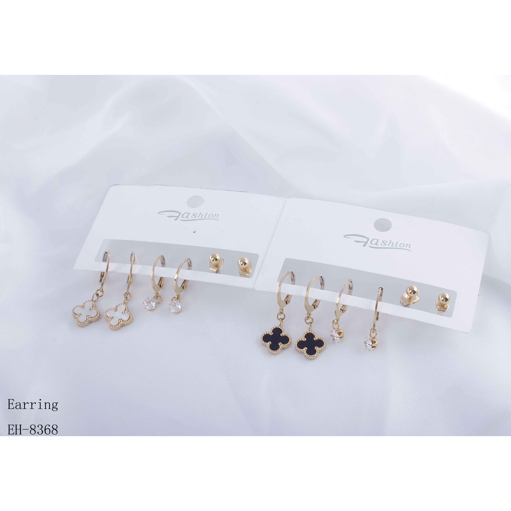 Anting Titanium Anti Karat Perhiasan wanita Jewelry 8368/8127/0075