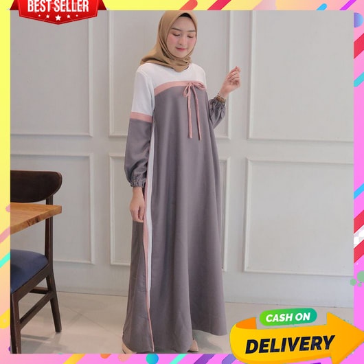 Gamis Lebaran Dewasa Terbaru Remaja Cewek Mewah Games2023 Jumbo Impor Ibu Perempuan Premium Baju Mus