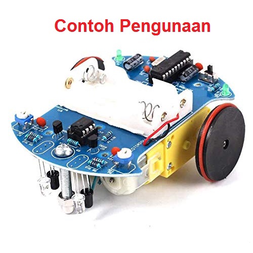 [HAEBOT] DC Motor 3-6v Module Plastic Chasis Gearbox Gear Box Kuning Roda Wheel Car Robot Line Follower Avoider RC Dinamo 3V 200 RPM