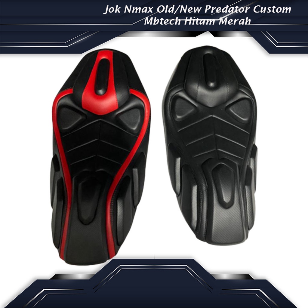 Jok Nmax Old/New Predator Custom Mbtech Hitam Merah
