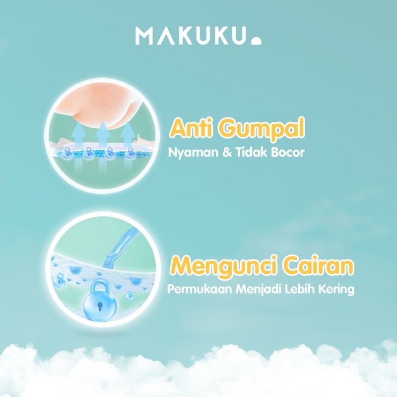 MAKUKU DIAPERS COMFORT FIT S30 TAPE / PEREKAT / POPOK PEREKAT