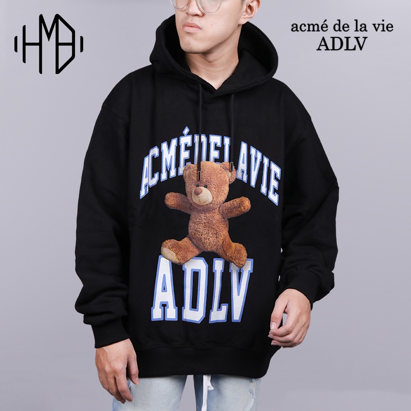 ADLV Acme De La Vie Running Bear Hoodie Black