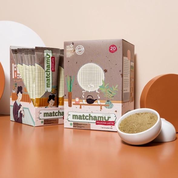 

➢ Matchamu Hojicha Latte Box of 20 ☃