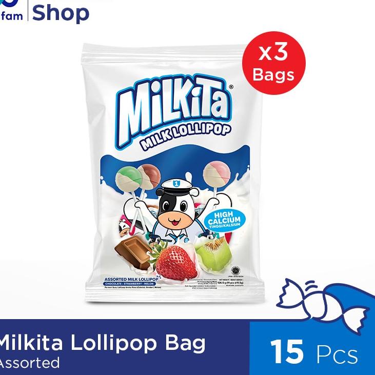 

♬ Milkita Candy Lollipop Assorted Bag Premium Paket 3 Bag ✹