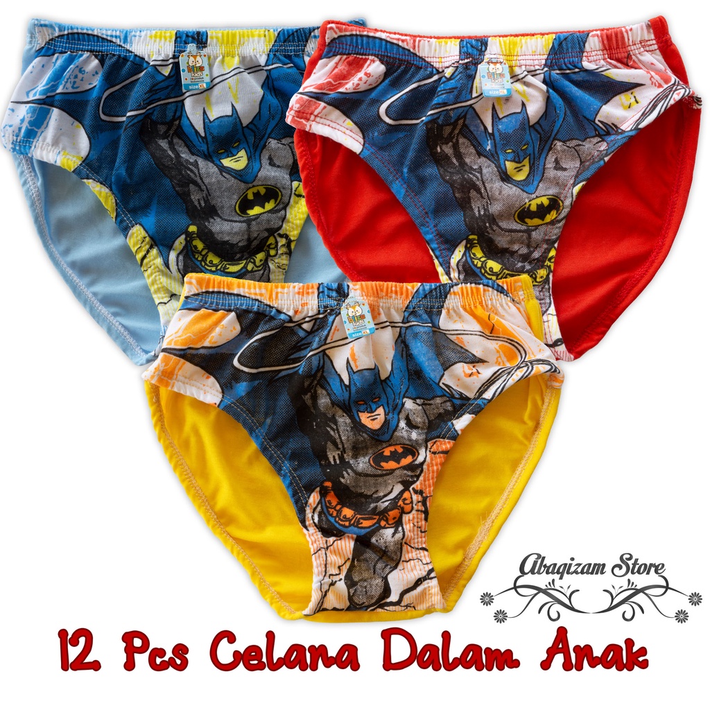 1Lusin Celana Dalam Anak Laki Laki 12Pcs Dan 6Pcs Motif Grosir Cd Anak Cowok Murah bagus