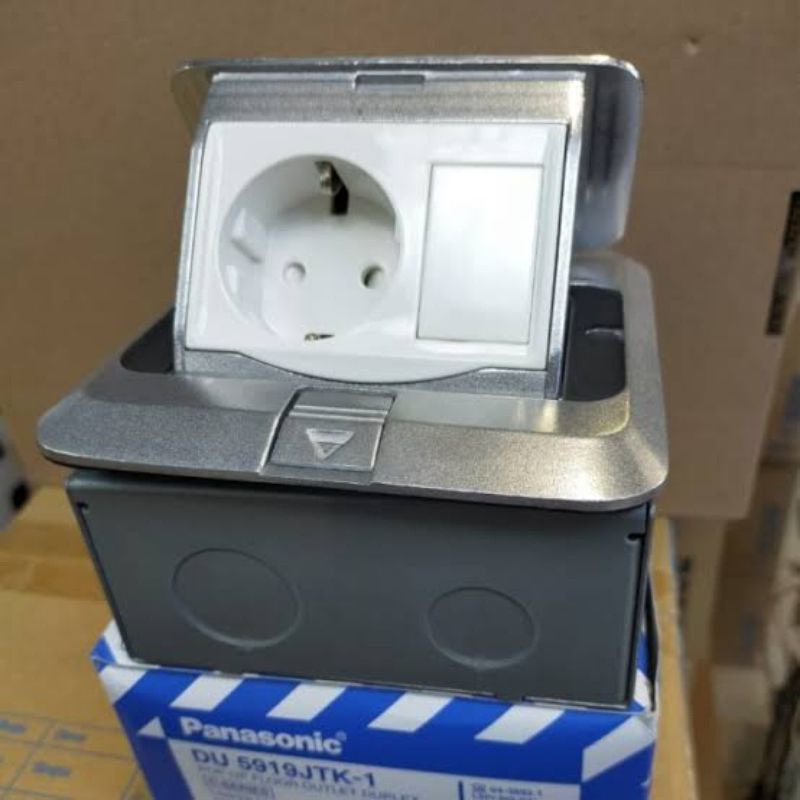 Panasonic Pop Up Stop Kontak Lantai Arde + Blank DU5919JTK-1 DU5919