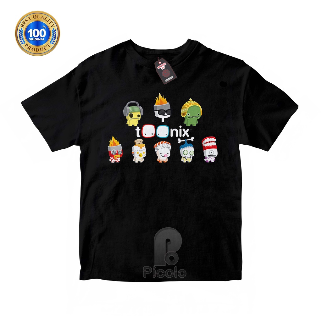 (FREE NAMA) BAJU KAOS ATASAN ANAK MOTIF KARTUN/GAME TOONIX UNISEX Bahan COTTUN