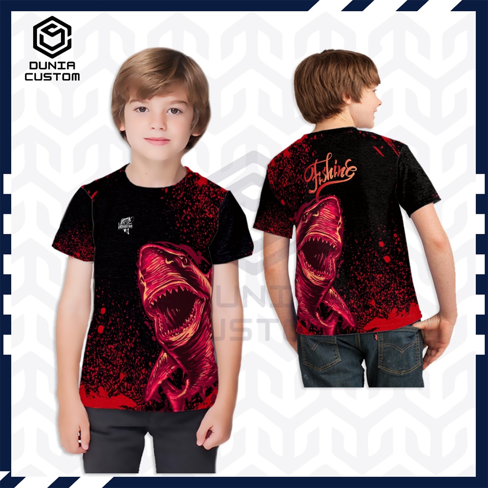 Kaos Mancing Mania Anak || Jersey Mancing Mania || Kaos Anak Baju Fishing