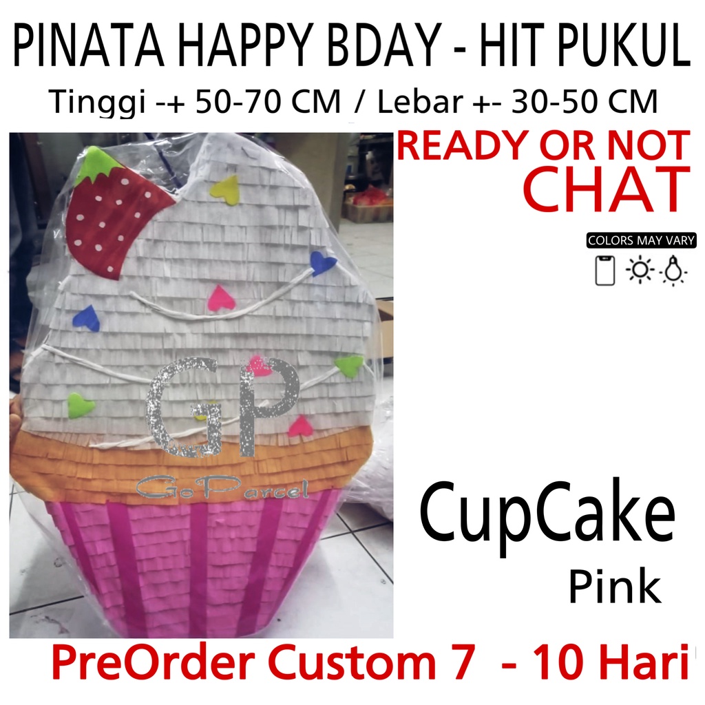 PINATA ULANG TAHUN (UNISEX / NETRAL) PINATA HAPPY BIRTHDAY INSTANT / SAME DAY ONLY