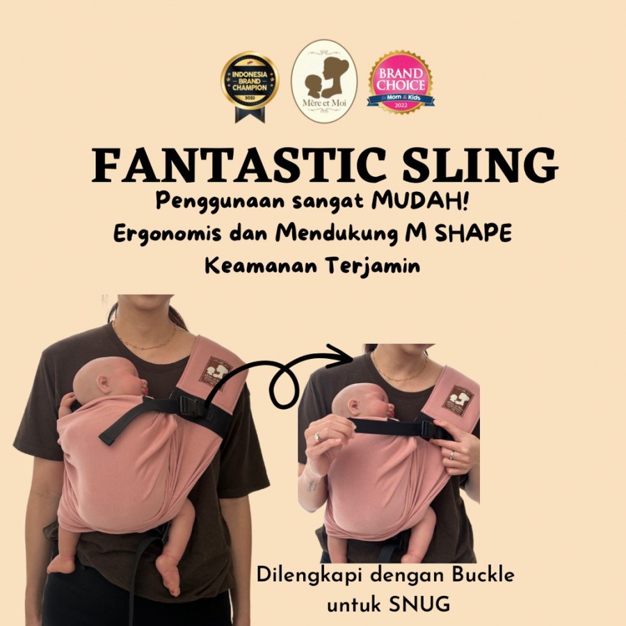 Mere - Fantastic Sling Mere et Moi / Gendongan Ergonomis Dan Praktis