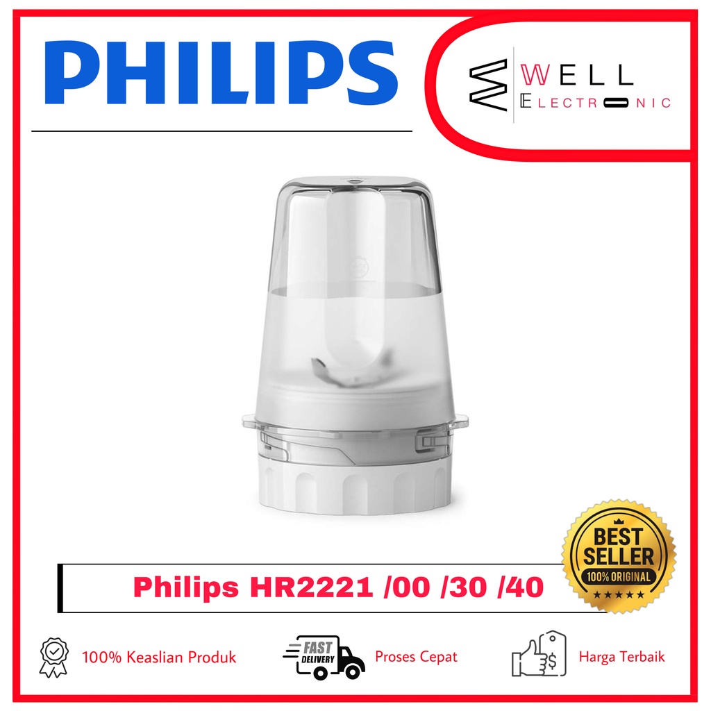 PHILIPS HR2221/40 BLENDER HR 2221 PLASTIK/MIKA - RED