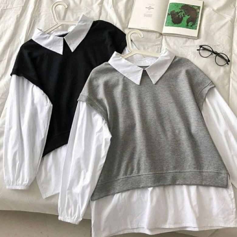 VEGA BLOUSE - blouse korea / baju korea / blouse cantik / simple blouse / gide top