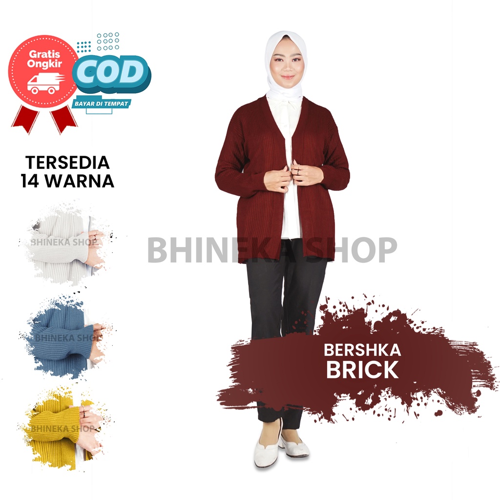 Cardigan Bresca Wanita Cardigan Knit Premium Cardigan Rajut