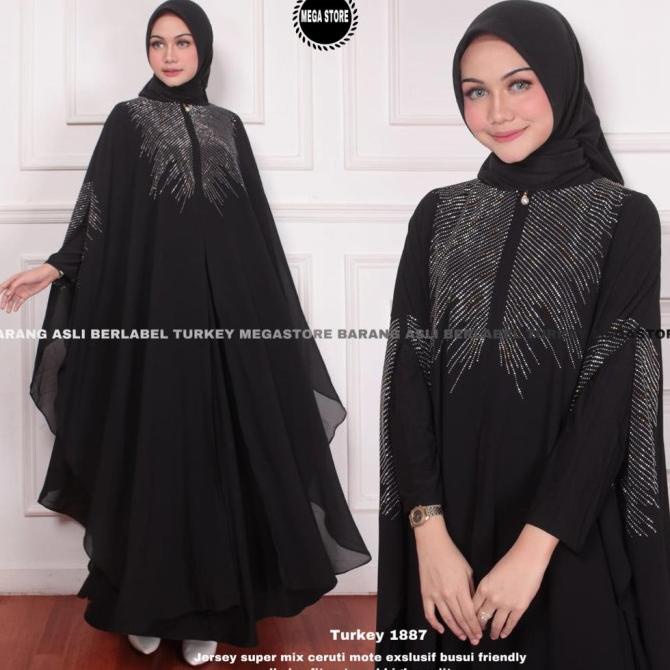 Baju Gamis Arabian Turkey Maxi Matt Slogi/Gamis Abaya Terbaru