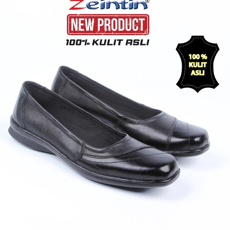 ↑ Zeintin - Sepatu Pantofel Wanita Sepatu Kantor Wanita Pantofel Wanita Kerja Bahan Kulit Zeintin BJ
