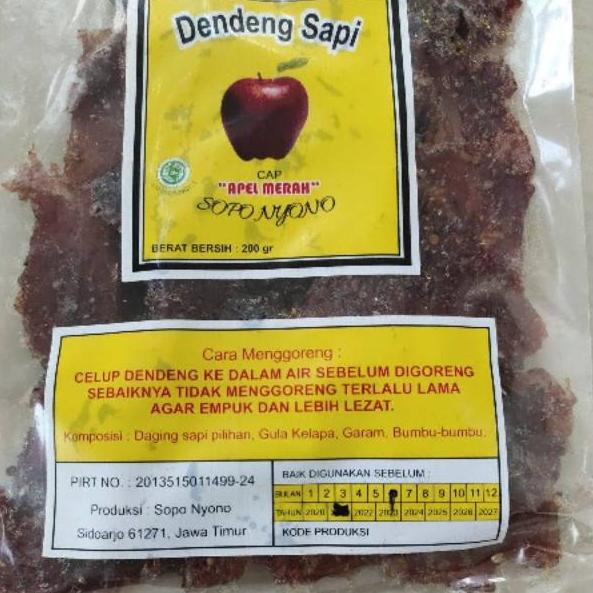 

♠ Dendeng Sapi cap APEL MERAH 200 gr ✮