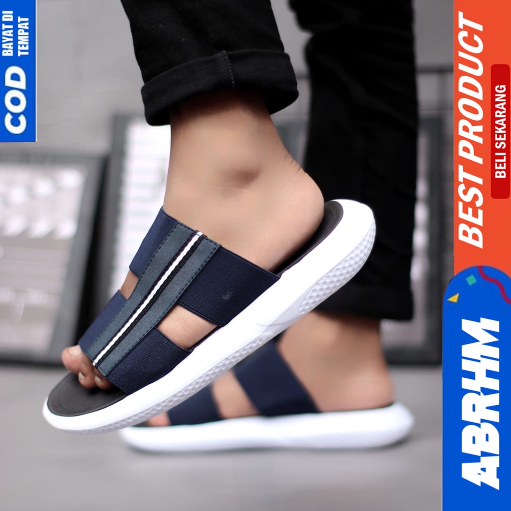 Sandal Slide Pria Sendal Selop Pria Distro Original Abrhm Gista