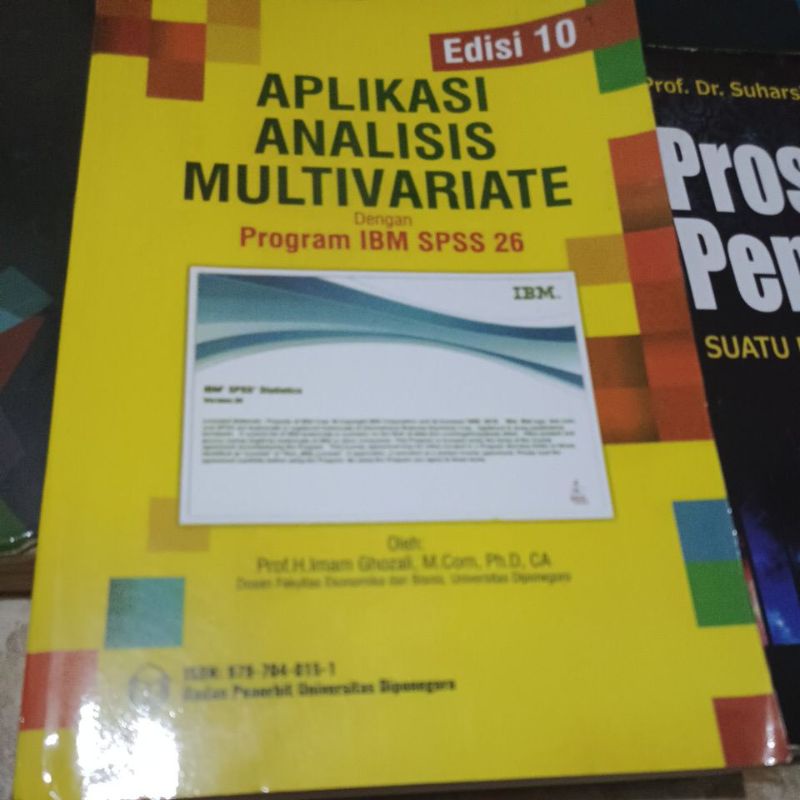 [PRELOVED] BUKU APLIKASI MULTIVARIATE DENGAN PROGRAM SPSS 26 EDISI 10 GHOZALI