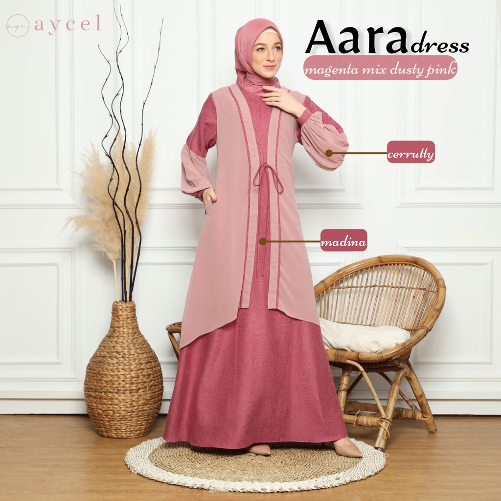 AARA DRESS BY AYCEL | Gamis Madina Mix Cerrutty