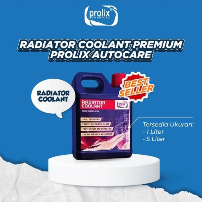 Radiator Coolant Prolix Air Radiator 1 liter warna Hijau Pendingin Utk Motor - Mobil