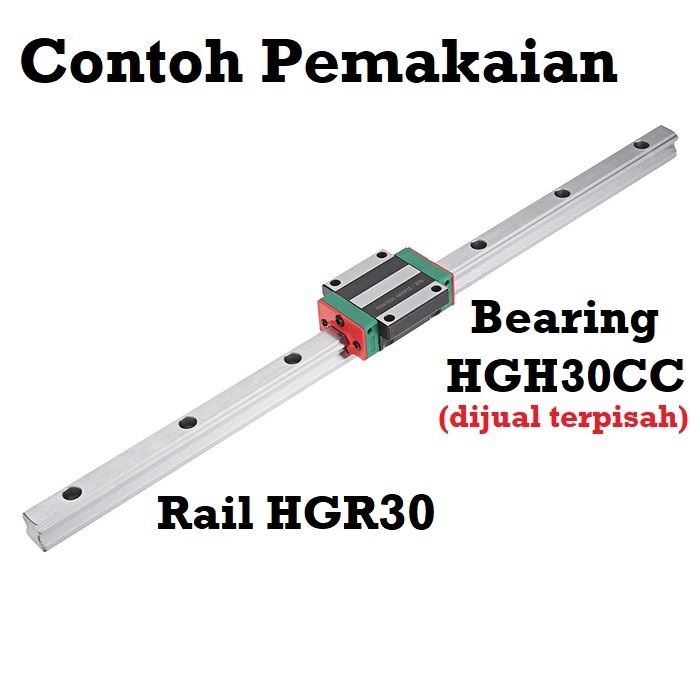 [HAEBOT] Linear Rail Guide HGR30 30mm 300cm 3000mm Rel Laser CO2 CNC Router Milling Plasma HGH30 Motion Industri Full Triplek Mesin Mekanik Otomasi