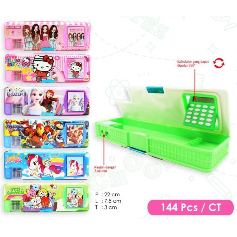 

[ART. 745806] TEMPAT PENSIL MAGNET KALKULATOR + SERUTAN - KOTAK PENSIL ANAK - PENCIL CASE KARAKTER MURAH