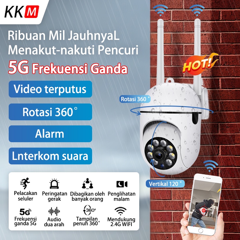 CCTV Wifi Mini Tersembunyi Tanpa Kabe Kemera CCTV Outdoor Full HD 1080P Pengintai IP Camera Waterproof IP67