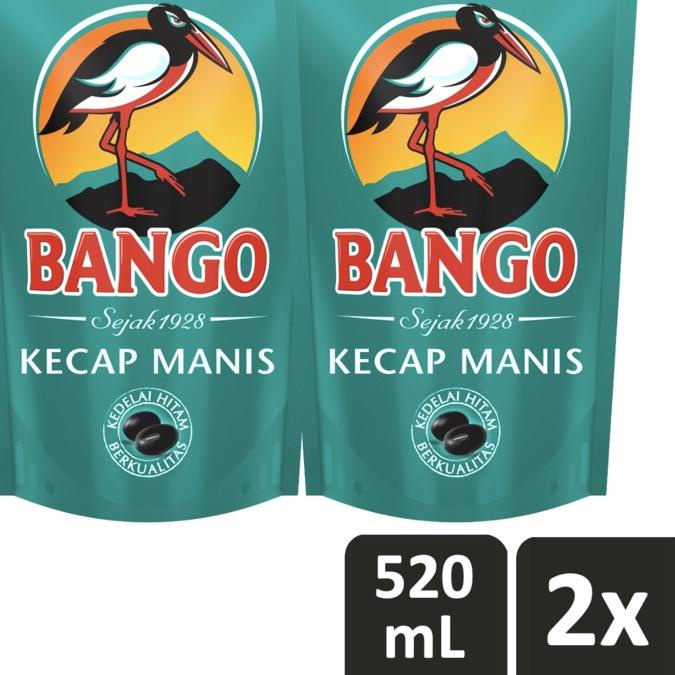 

✮ Bango Kecap Manis Soy Sauce Refill Terbuat Dari 4 Bahan Alami Berkualitas 520Mlx2 ✱