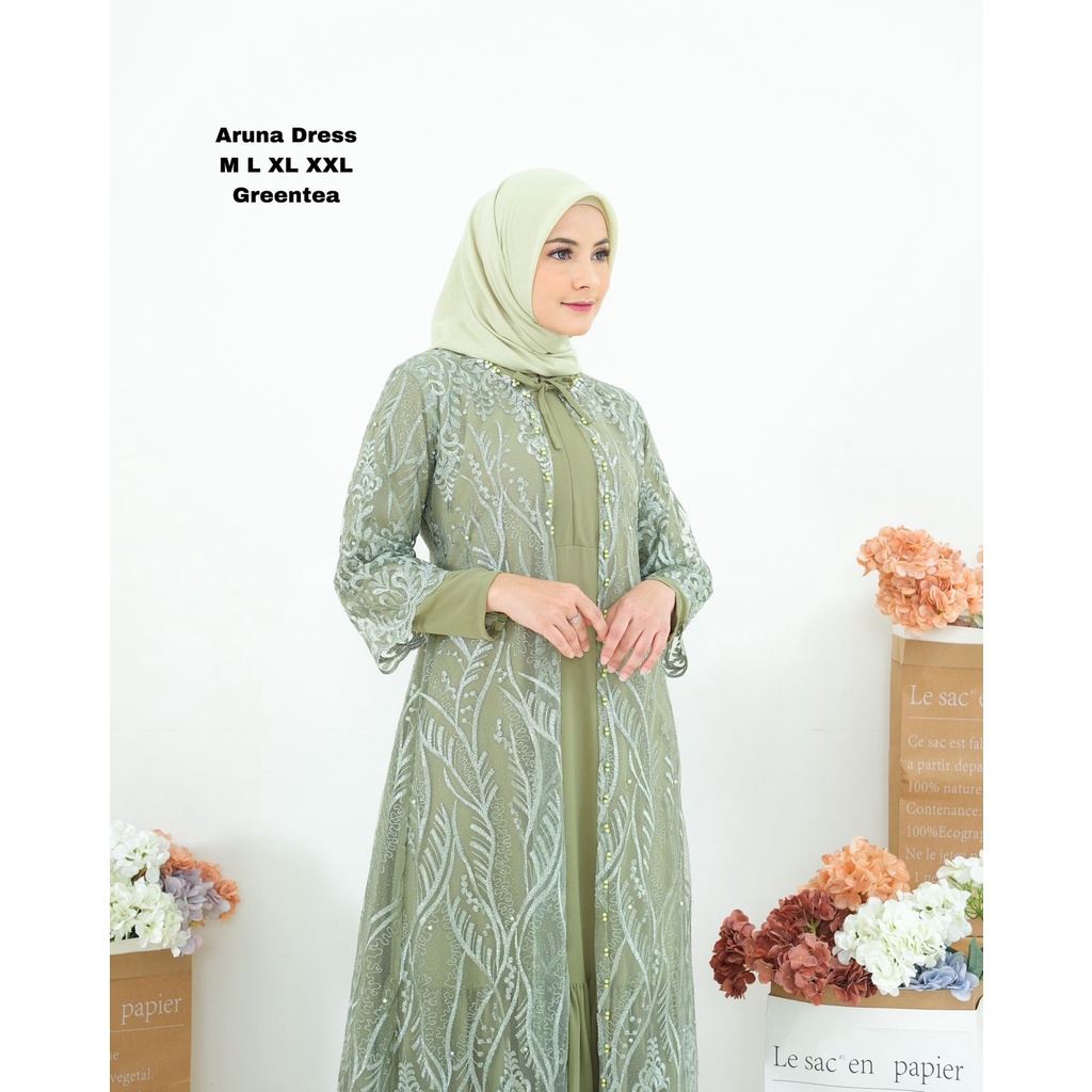 Gamis Rompi Regina || Dress Pesta Modern Terbaru || Gamis Wisuda Remaja Kekinian || Bisa Bayar di Tempat (COD) || Gamis Seragam Pesta ~ DVN STYLE