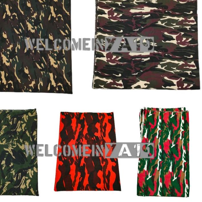 ❂ Bahan Kain Loreng BANSER / FKPPI / PEMUDA PANCA MARGA / PEMUDA PANCASILA / LASKAR MERAH PUTIH (met