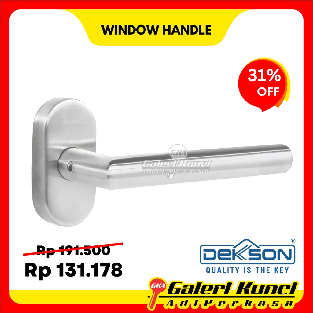 Window Handle Dekkson Dekson WDH 5003 SSS Gagang Jendela Espanyolet