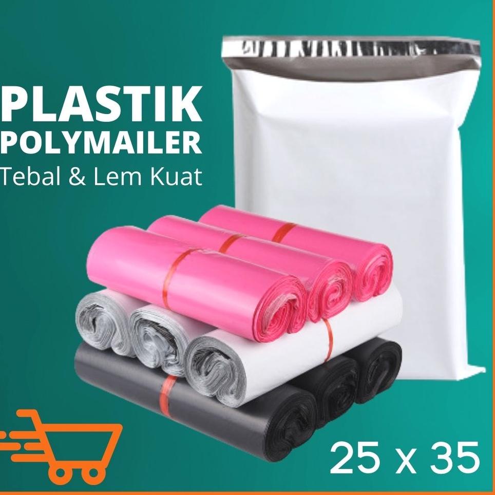 

ㅹ ISI 100 lembar 25x35 PLASTIK ONLINE SHOP + LEM / POLYMAILER TEBAL (GROSIR) TERBARU 94J