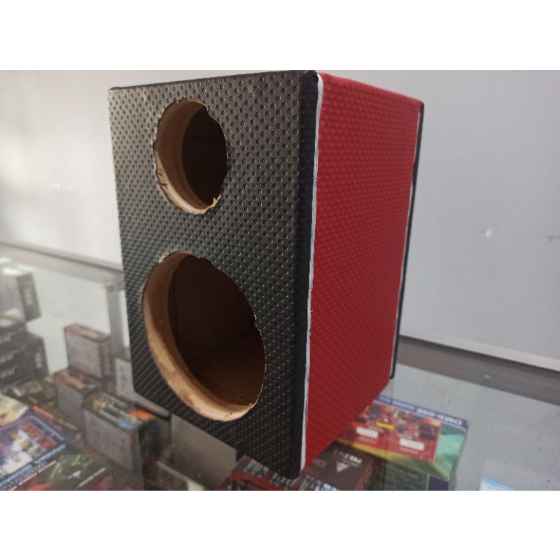 BOX SPEAKER 4 INCH TEBAL karpet PLUS GRILL BAUT