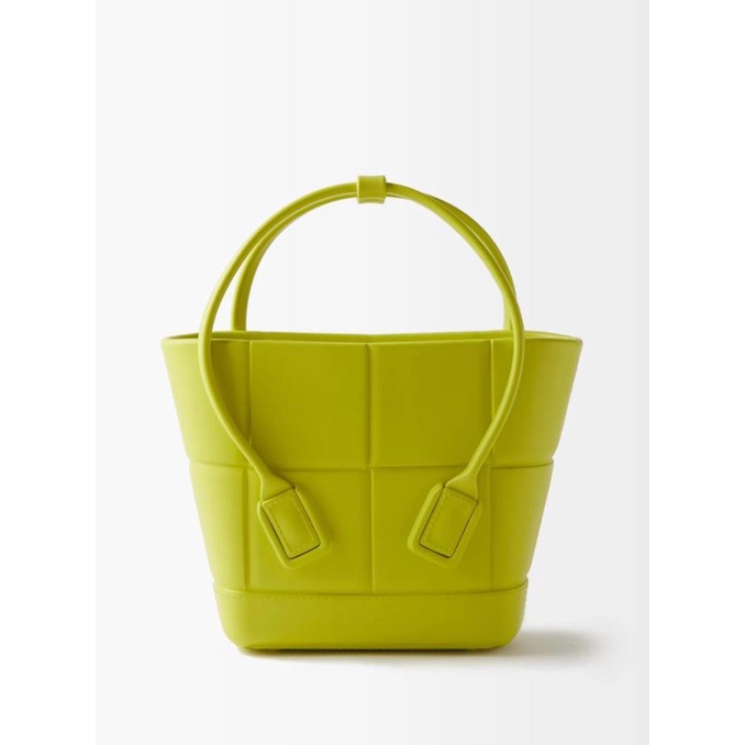 Bottega Veneta Arco Small Intrecciato-Effect Rubber Tote Bag Kiara.Kach