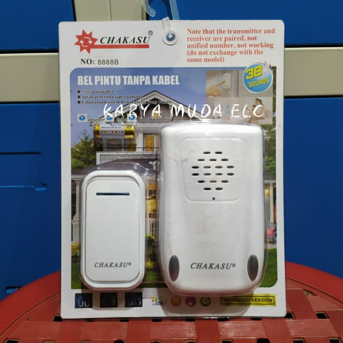 Terlaris Bel Bell Pintu Tanpa Kabel Dc/ Bel Rumah Wireless/Dor Bel Dc