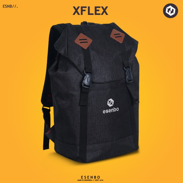 Tas Ransel Pria Ransel Pria ESENBO XFLEX - Ransel Sekolah Tas Ransel Kerja Sekolah - AbuTua(S0W4) ta