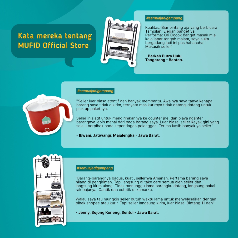 Rak Penyimpanan Multifungsi Untuk Baju, Sepatu, Tas, Topi, Stand Hanger, Gantungan - Mufid