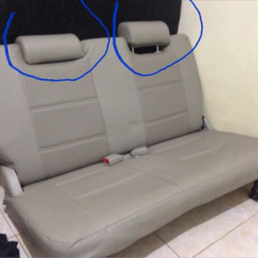 Bantal Mobil Headrest Avanza Xenia 2010 Jok Belakang 2 Pcs Sandaran Kepala Avanza.